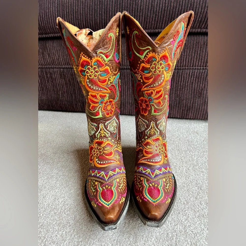 NEW Old Gringo 9.5 B Olivia Embroidered Western Cowboy Boots  Mothers Day gift - Picture 4 of 10